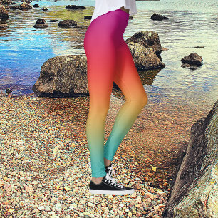 Light Sweet Macaron Ombre Tie Dye Leggings