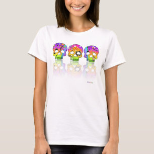 Light T-shirt - POP ART SKULLS
