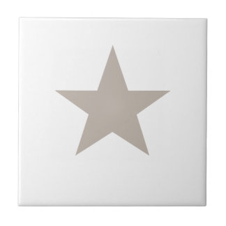 Light Taupe Star Tile