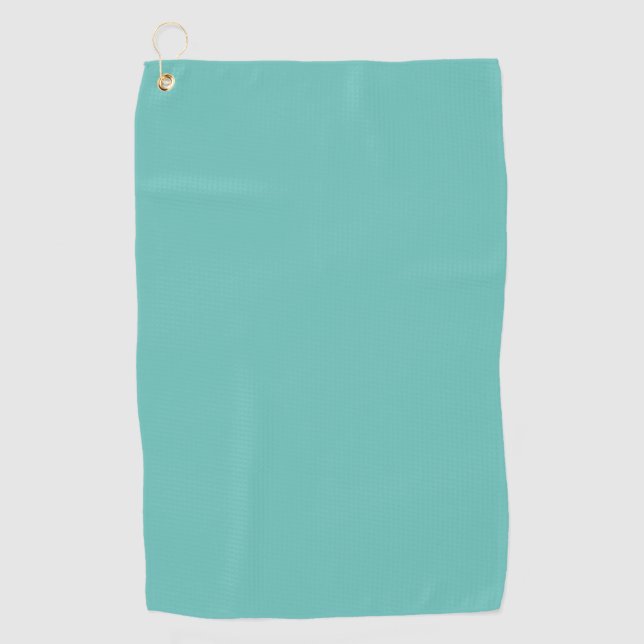Light Teal #6BC388, Half Baked Golf Towel (Front)