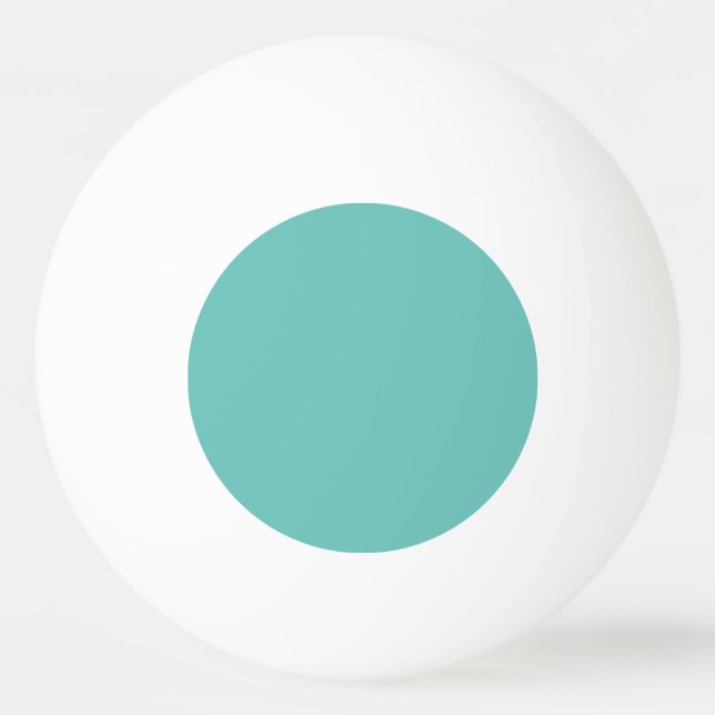 Light Teal #6BC388, Half Baked Ping Pong Paddle Ping Pong Ball (Front)