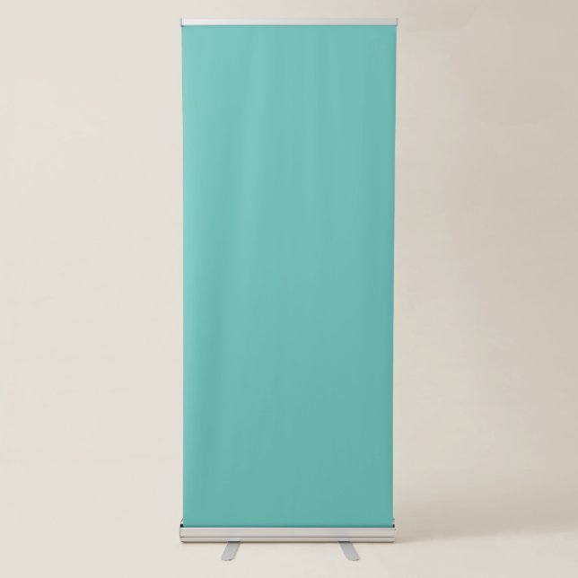 Light Teal #6BC388, Half Baked Retractable Banner (Front)