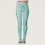 Light Teal and Orchid Purple Paint Splatter Print Leggings<br><div class="desc">A watercolor style design with some paint splatter touches gives these leggings and artsy look. Features a calming,  light teal colored background with splatters in dark teal and orchid purple.</div>