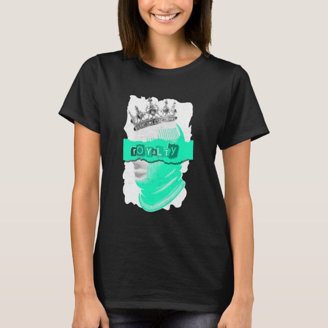 Light Teal Aqua The Crown Never Slips Light Teal A T-Shirt (Front)