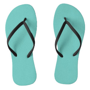 Light Teal, Northern Lights Blue Flip Flops