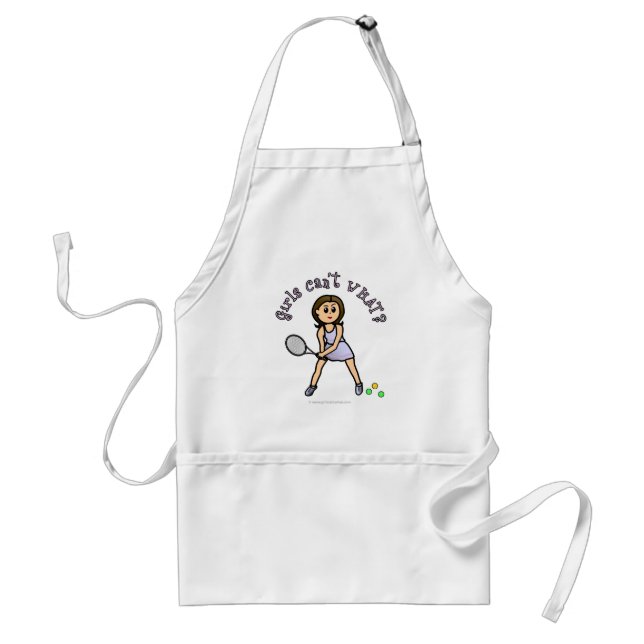 Light Tennis Player Girl Standard Apron (Front)