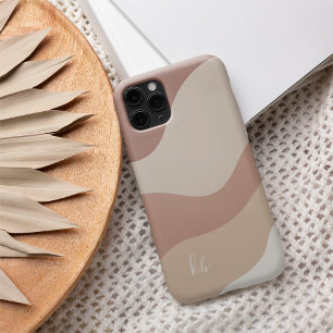 Light Terracotta Boho Colour Flow Monogram iPhone 16 Case