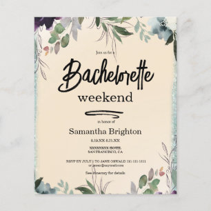 Light Terracotta Weekend Bachelorette Invitation