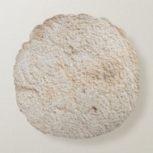 Light texture of old antique wall, layer of concre round cushion