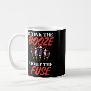 Light The Fuse Fireworks Funny Fourth 4th Of July Coffee Mug