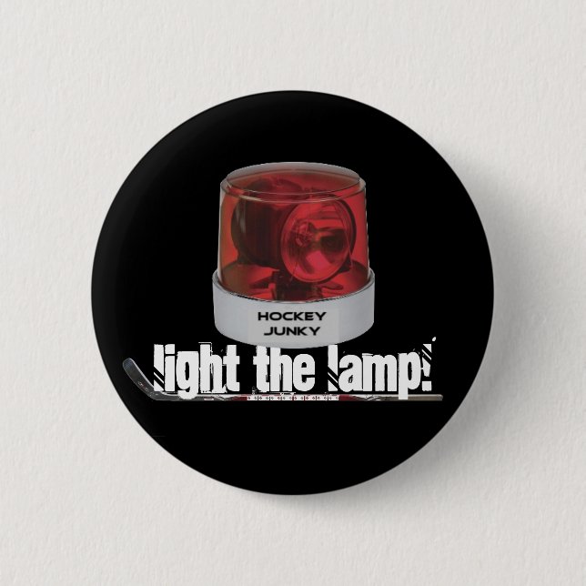 LIGHT THE LAMP! 6 CM ROUND BADGE (Front)