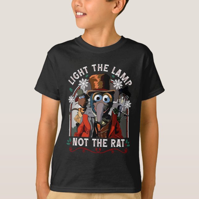 Light The Lamp Not The Rat Christmas  T-Shirt (Front)
