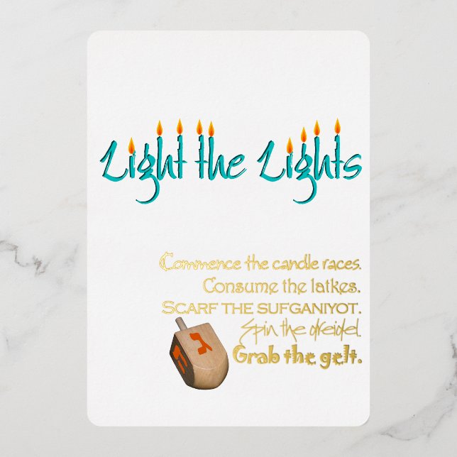 Light the Lights Chanukah (Front)