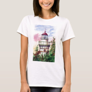 Light The Way Lighthouse Ladies Tshirt