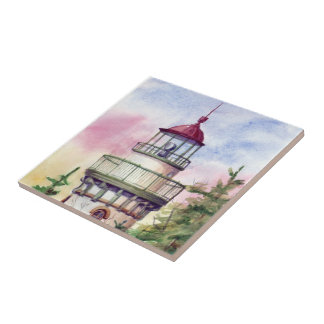 Light the Way Lighthouse Tile