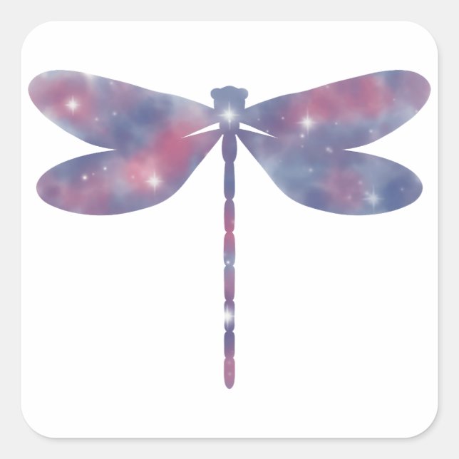 Light Thin Dragonfly Starscape Sticker (Front)