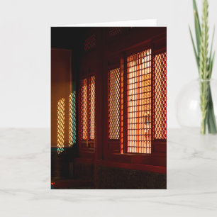 Light Through Mesh Window openings Card