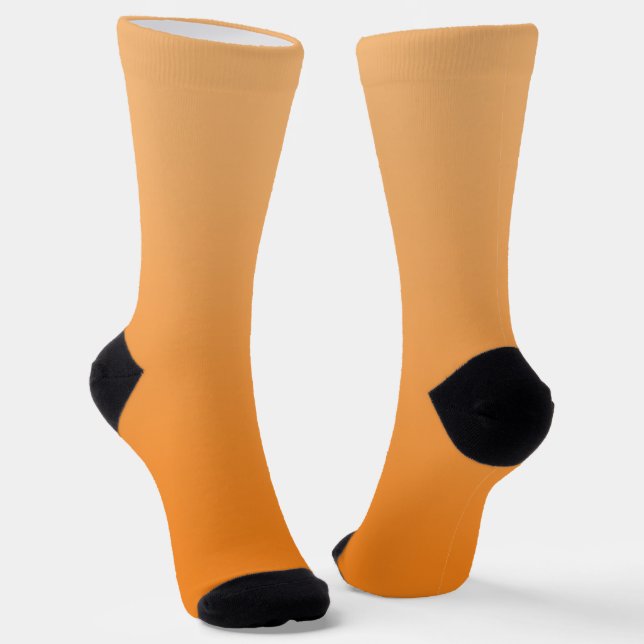 Light to Dark Orange Gradient Socks (Angled)