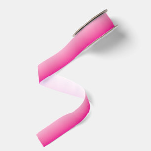 Light to Hot Pink Gradient Grosgrain Ribbon