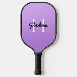 Light to Medium Lavender Ombre Monogrammed Pickleball Paddle