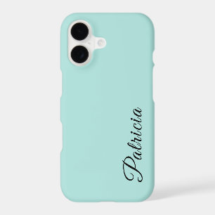 Light Turquois Solid Colour Minimalist Elegant Nam
