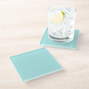 Light Turquoise Glass Coaster