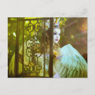 Light Unicorn Princess Postcard