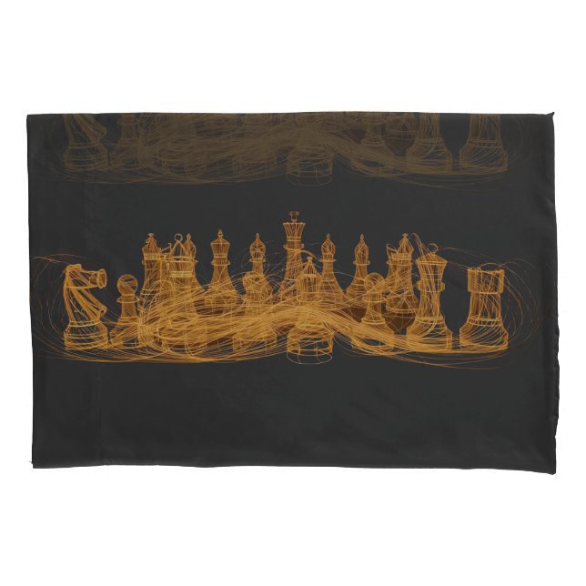 Light Up Chess Pillowcase – Glow Design (Front)