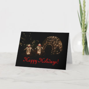 Light-Up Penguins Holiday Card