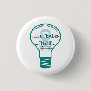 Light up TEAL 4 Trigeminal Neuralgia button