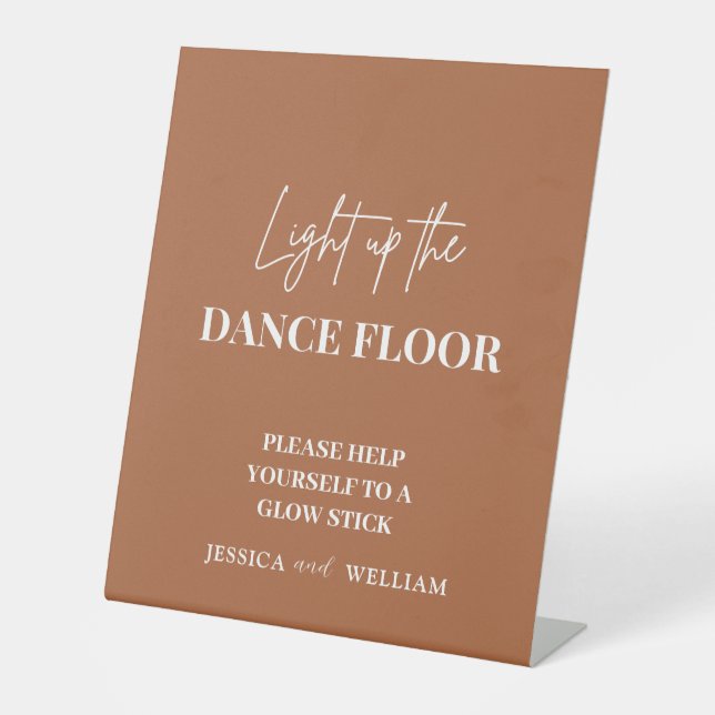 Light Up the Dance Floor  | Glow Sticks Sign (Front)