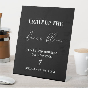 Light Up the Dance Floor    Glow Sticks Sign