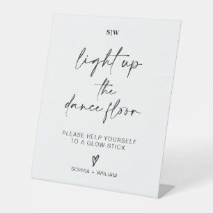 Light Up the Dance Floor   Glow Sticks Sign