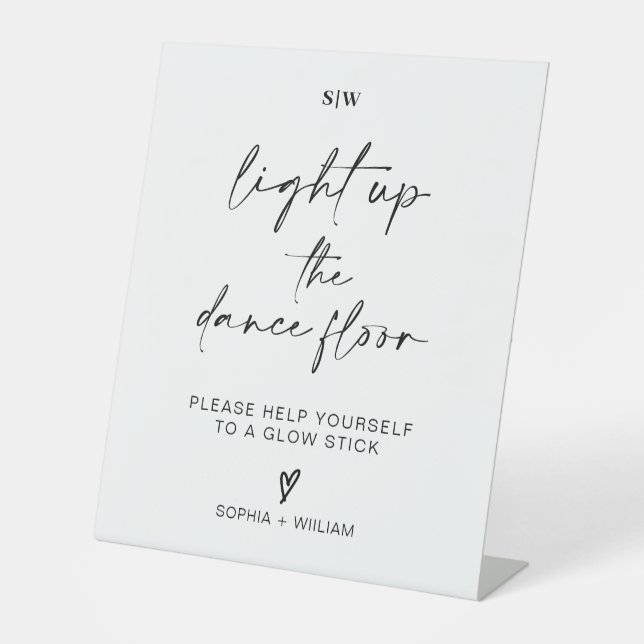 Light Up the Dance Floor | Glow Sticks Sign (Front)
