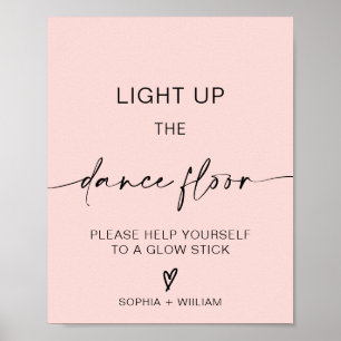 Light Up the Dance Floor   Glow Sticks Sign