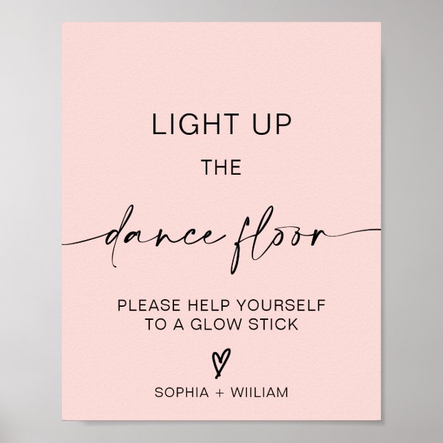 Light Up the Dance Floor | Glow Sticks Sign (Front)