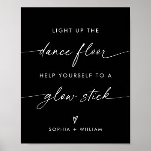 Light Up the Dance Floor   Glow Sticks Sign