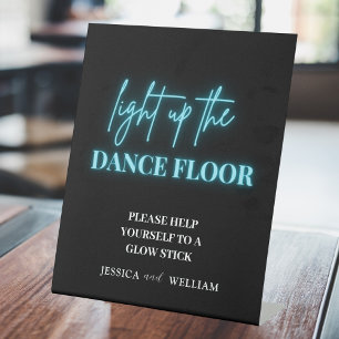 Light Up the Dance Floor    Glow Sticks Sign