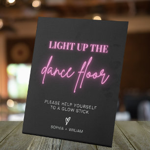 Light Up the Dance Floor   Glow Sticks Sign