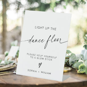 Light Up the Dance Floor   Glow Sticks Sign