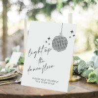 Light Up the Dance Floor | Glow Sticks Sign