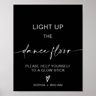 Light Up the Dance Floor   Glow Sticks Sign