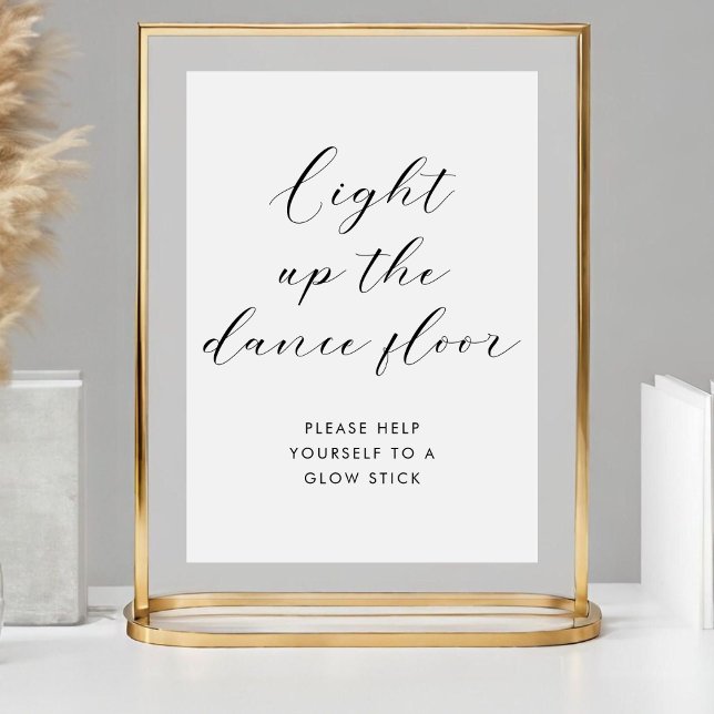 Light Up the Dance Floor Wedding Glow Stick Sign (Creator Uploaded)