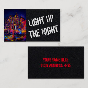 Light Up The Night 2 - Vivid Colour Business Card
