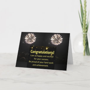 LIGHT UP THE SKY AND SAY ***CONGRATULATIONS*** CARD