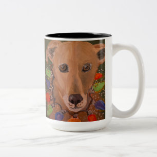 Light Up the Yule Dog Holiday/Christmas Mug