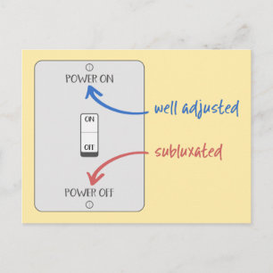 Light up your life with chiropractic, chiropractic postcard