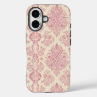 Light Victorian Pink Damask Pattern