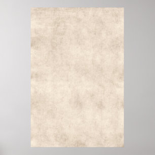 Light Vintage Parchment Antique Paper Background Poster