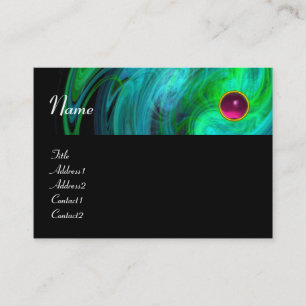 LIGHT VORTEX AMETHYST green yellow blue black Business Card